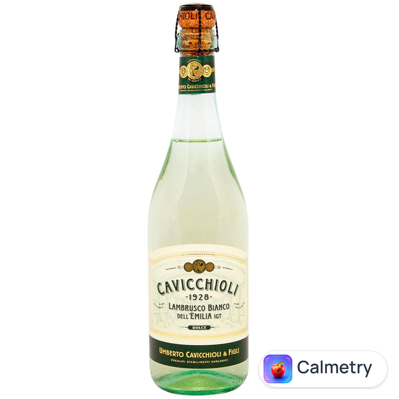 Вино ігристе Cavicchiolo Lambrusco Dell`Emilia біле напівсолодке 7,5% 0,75л
