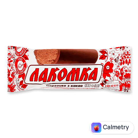 Морозиво Laska «Лакомка» з какао в глазурі, 100г