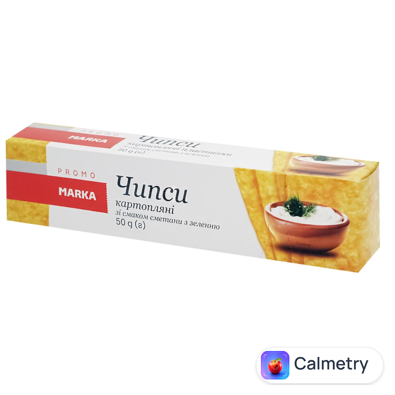 Чипси Marka Promo пластинки зі смаком сметани із зеленню 50г