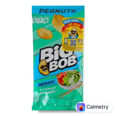 Арахіс Big Bob смажений солоний зі смаком васабі