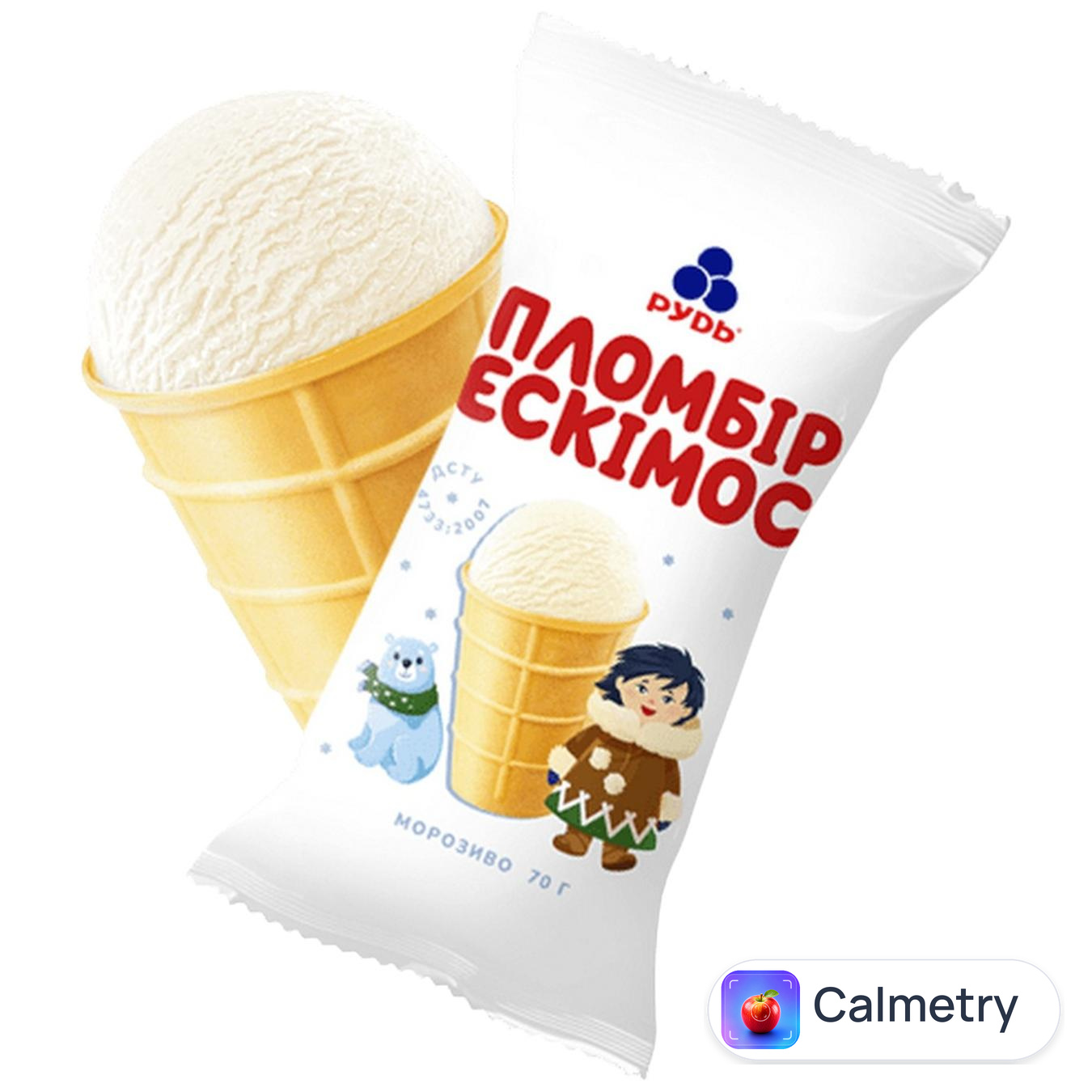 Морозиво Рудь Ескімос 70г — фото продукту