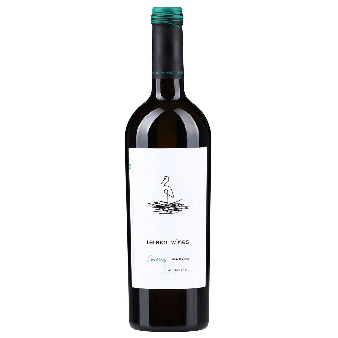 Вино Leleka Wines Chardonnay біле сухе 13% 0,75л — фото продукту