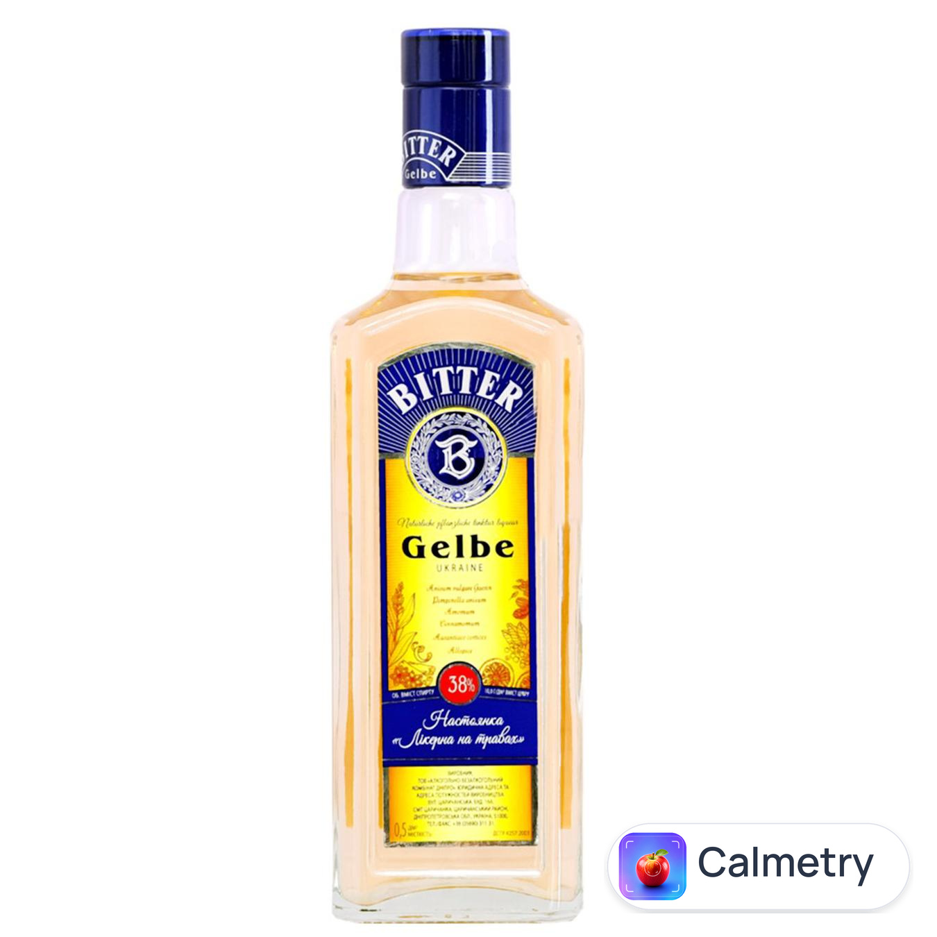 Настоянка Bitter Gelbe Лікерна на травах 38% 0,5л