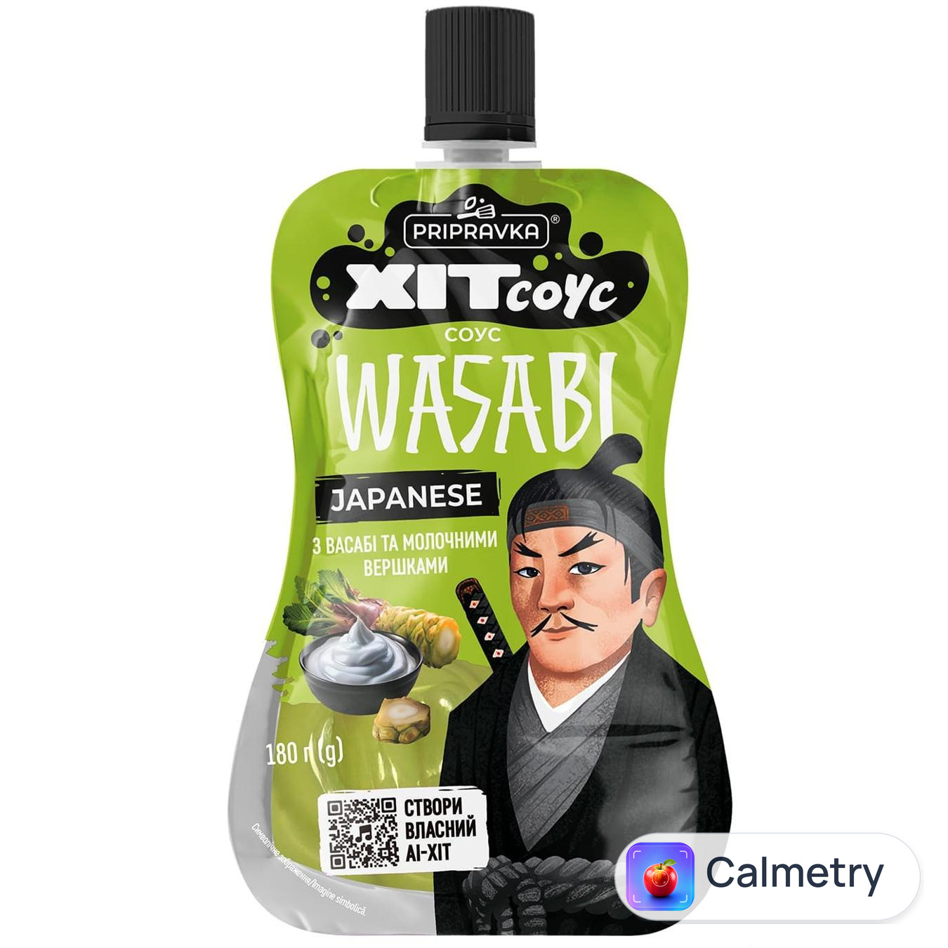Соус Pripravka Wasabi Japanese з васабі та молочними вершками 180г