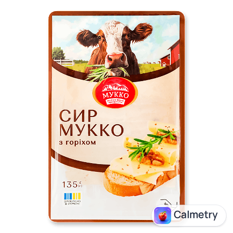 Сир Мукко з горіхом 50,2% нарізка, 135г