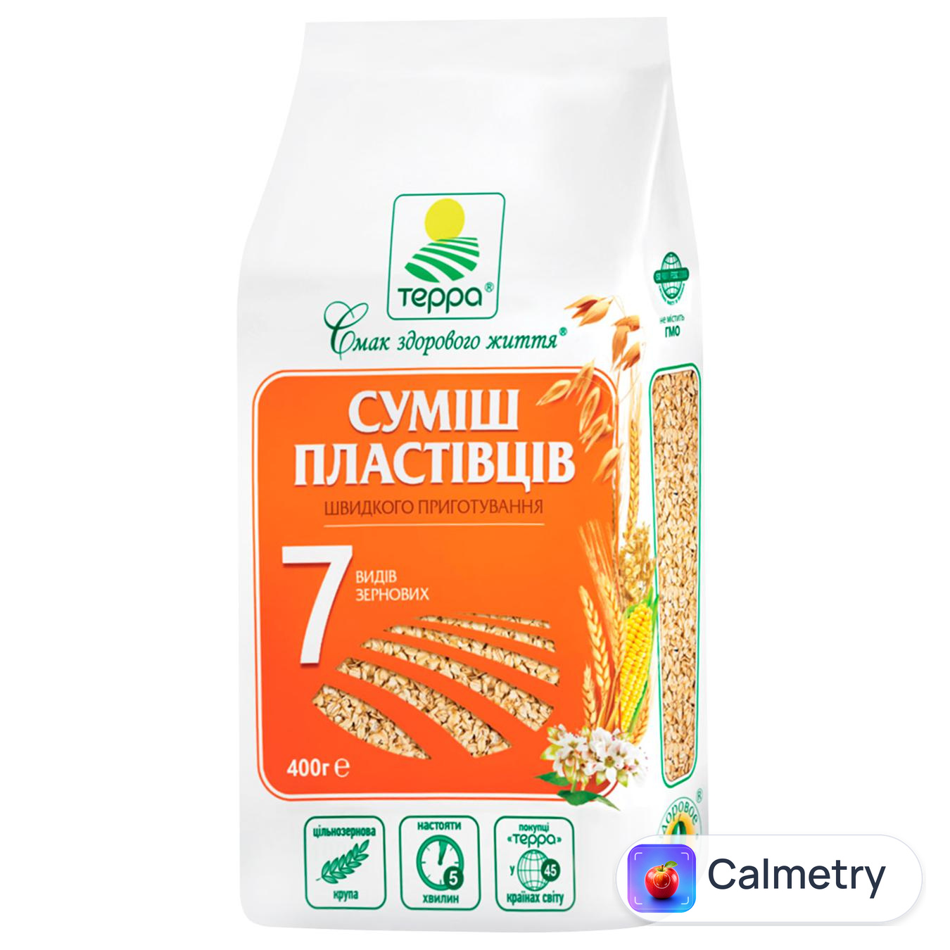 Пластівці суміш Терра 7 видів зернових швидкого приготування 400г