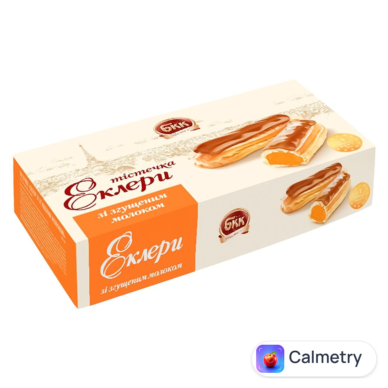 Тістечка БКК Еклери зі згущеним молоком 360г — фото продукту