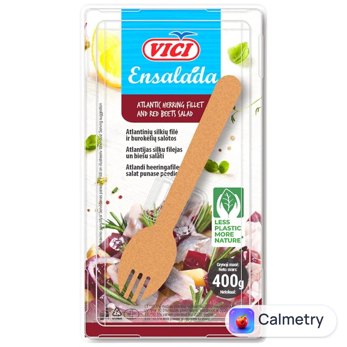 Оселедець Vici Ensalada філе шматочки з буряком 400г