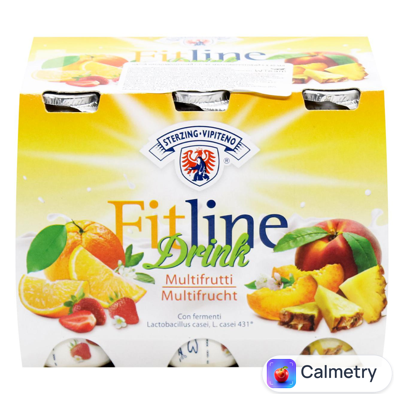 Напій кисломолочний Sterzing Vipiteno Fitline Мультифрукт 6х90мл