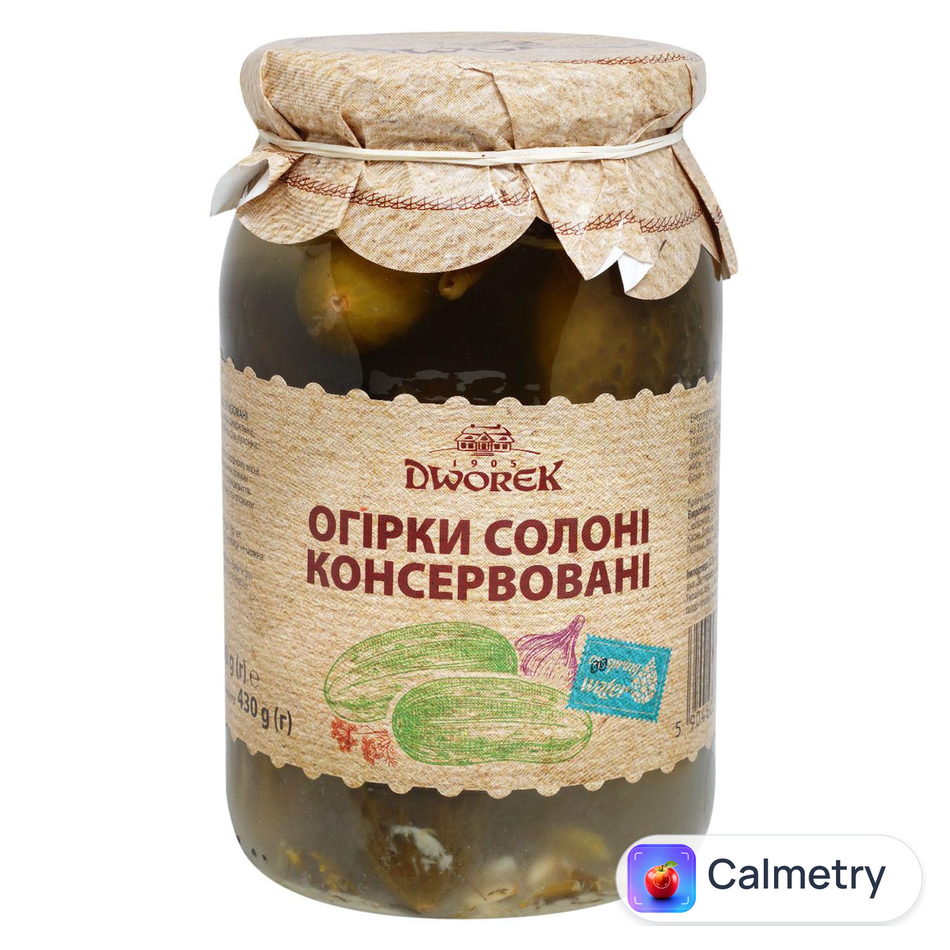 Огірки Dworek-1905 солоні бочкові 850г — фото продукту