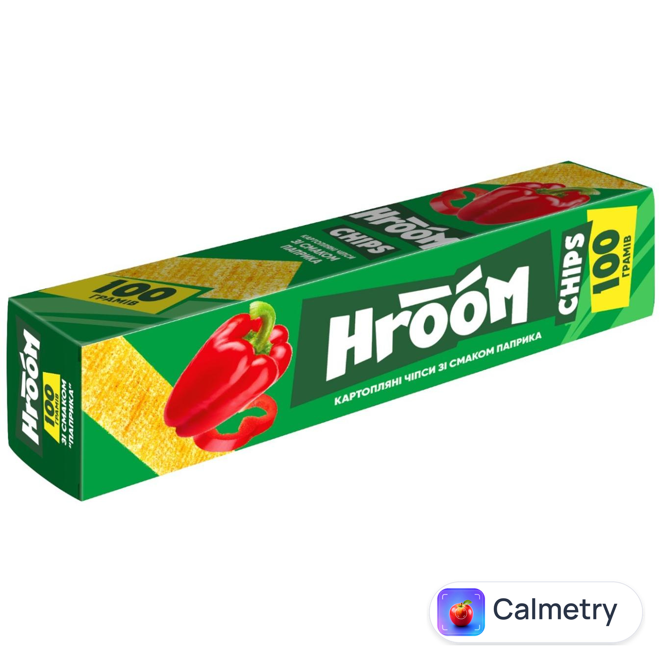 Чипси картопляні Hroom! зі смаком паприки 100г