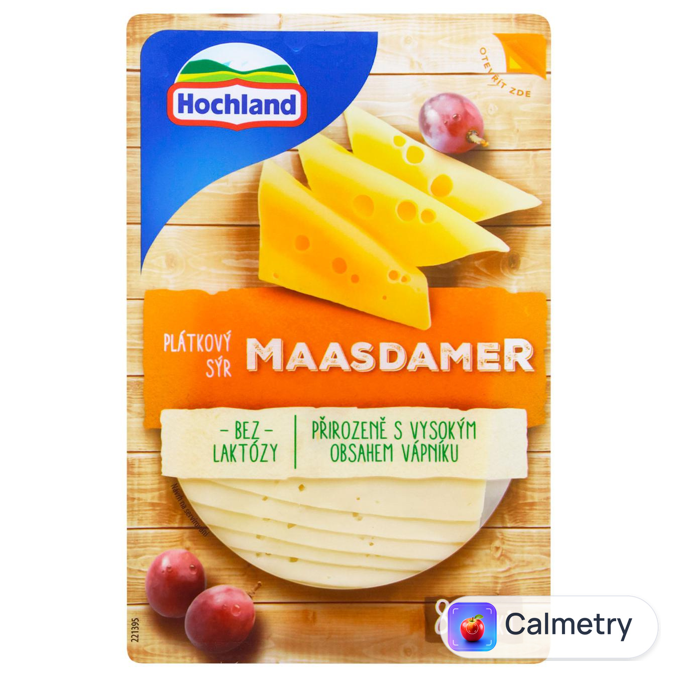 Сир Hochland Маасдамер нарізаний 45% 135г