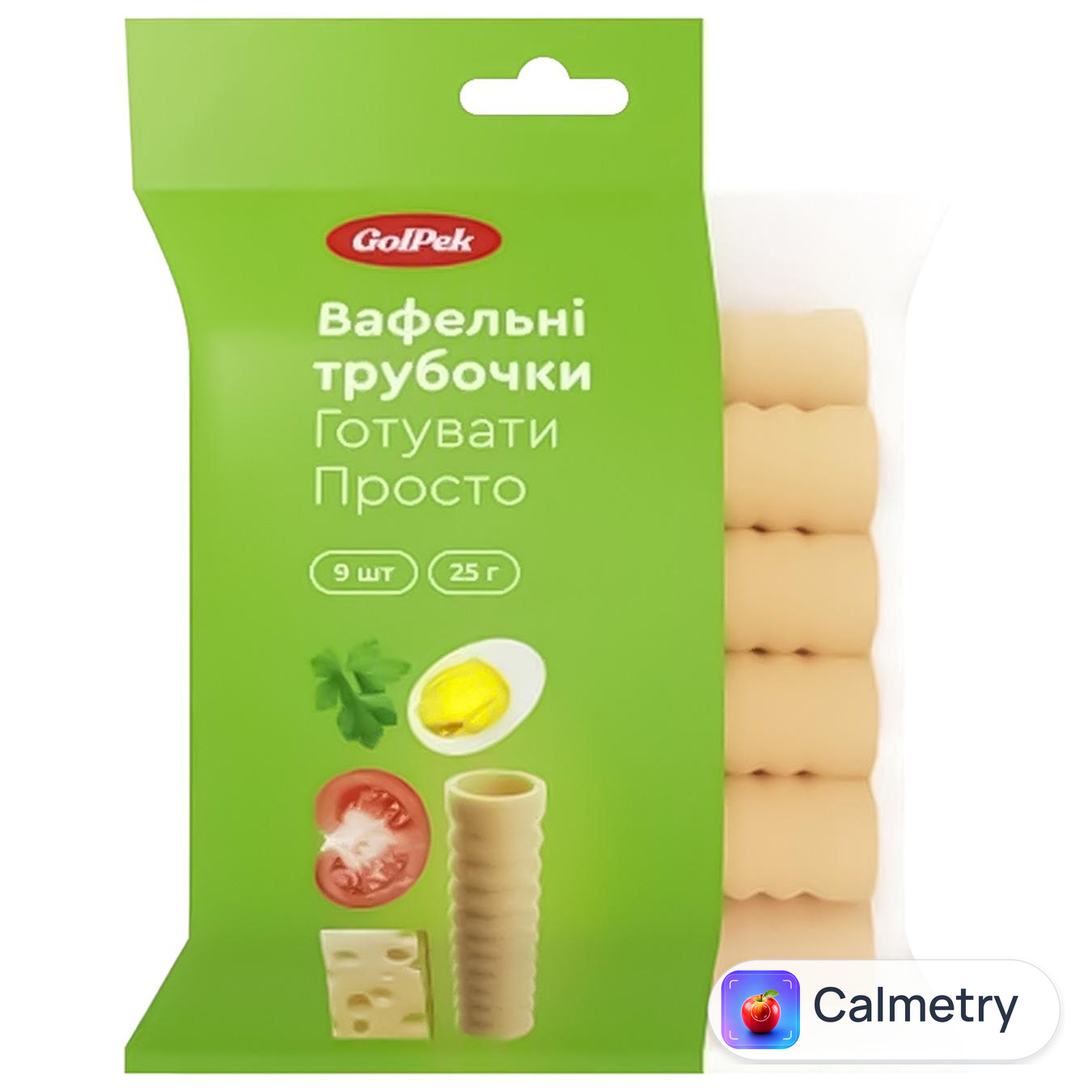 Трубочки вафельні Golpek 9шт 25г