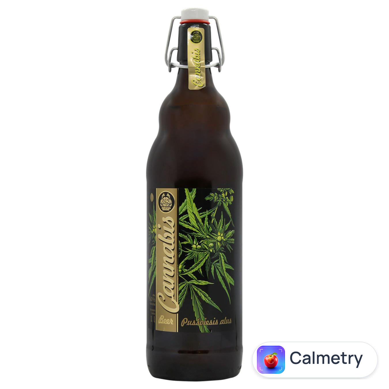 Пиво Cannabis напівтемне нефільтроване 5% 1л