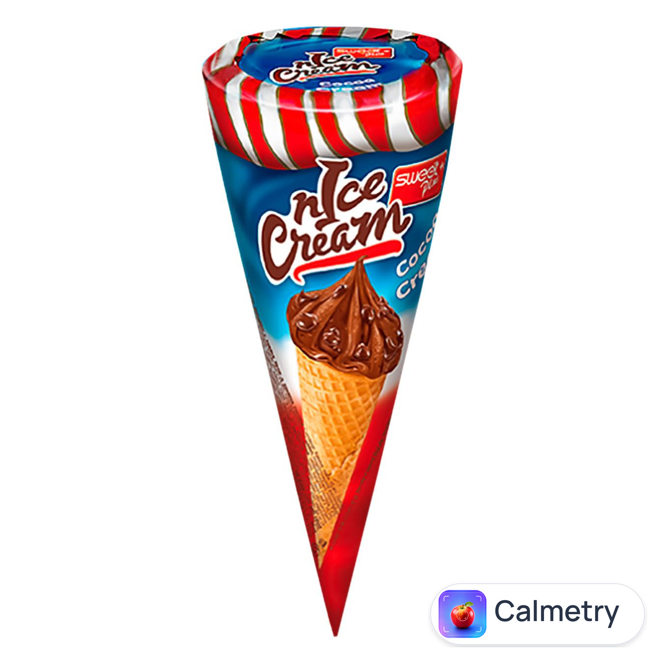 Вафельний ріжок Sweet Plus з какао-кремом та глазурь з какао 40г