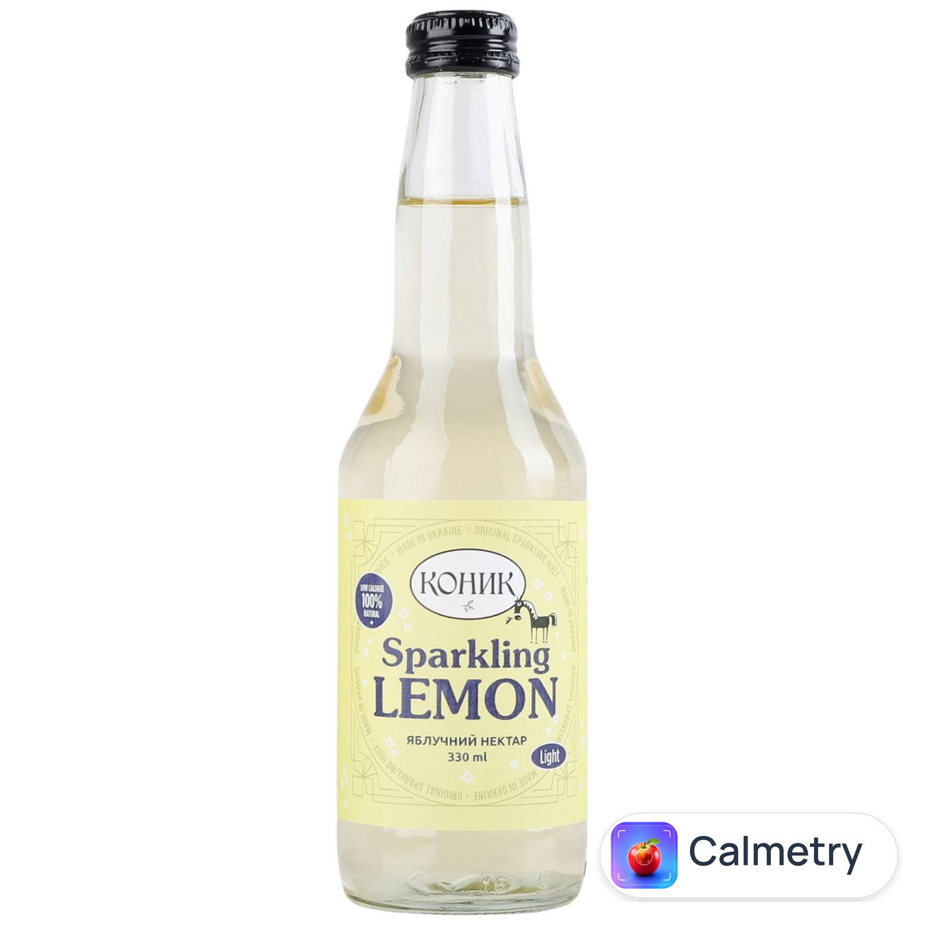 Нектар газований Коник Sparkling Lemon яблучний 0,33л