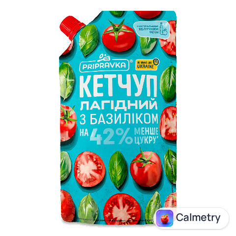Кетчуп Pripravka Лагідний з базиліком, 250г