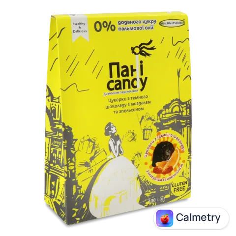 Цукерки Healthy Generation Пані Candy апельсин-мигдаль