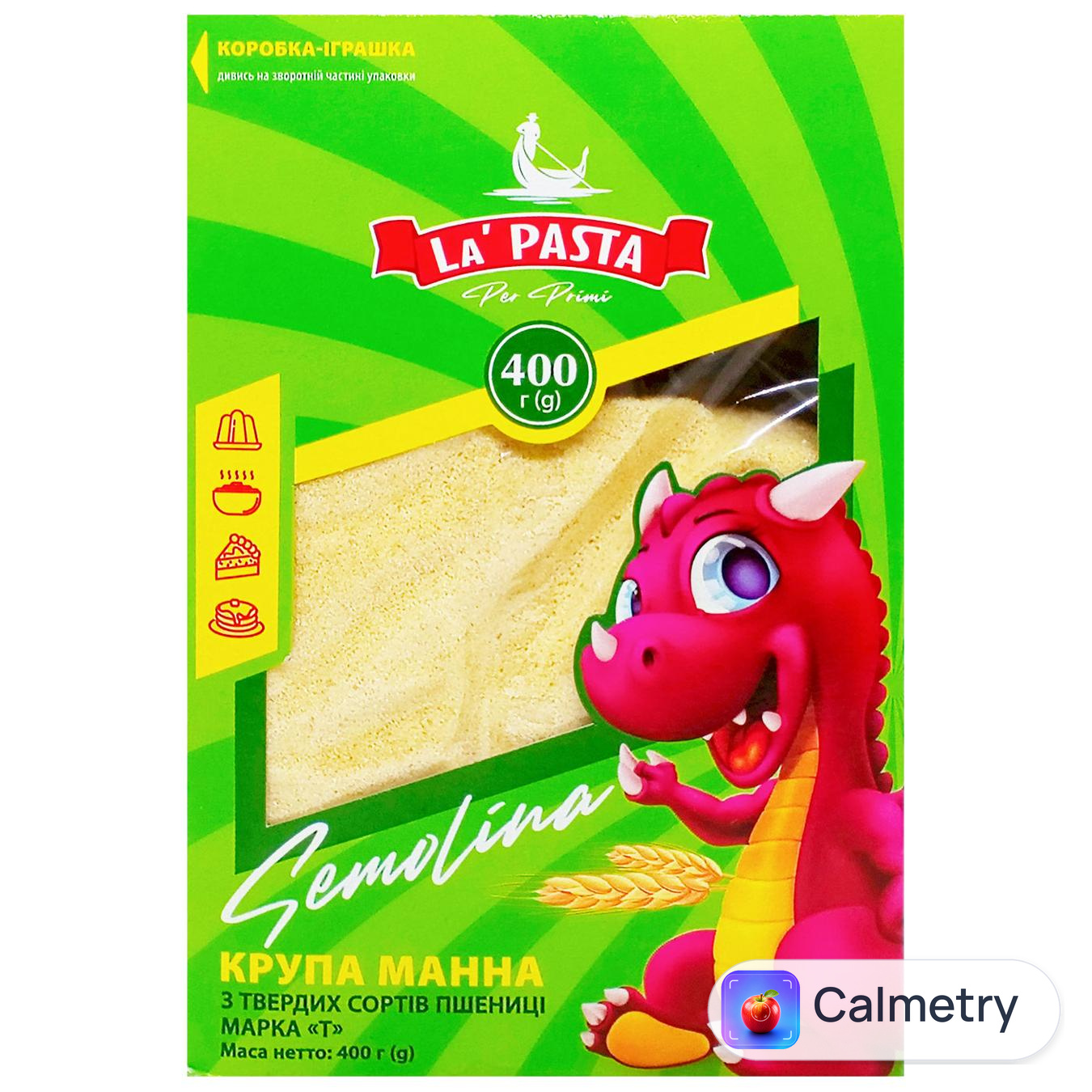 Крупа манна La Pasta Per Primi твердих сортів 400г — фото продукту