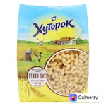 Макаронні вироби Хуторок ріжки виті 800г — фото продукту