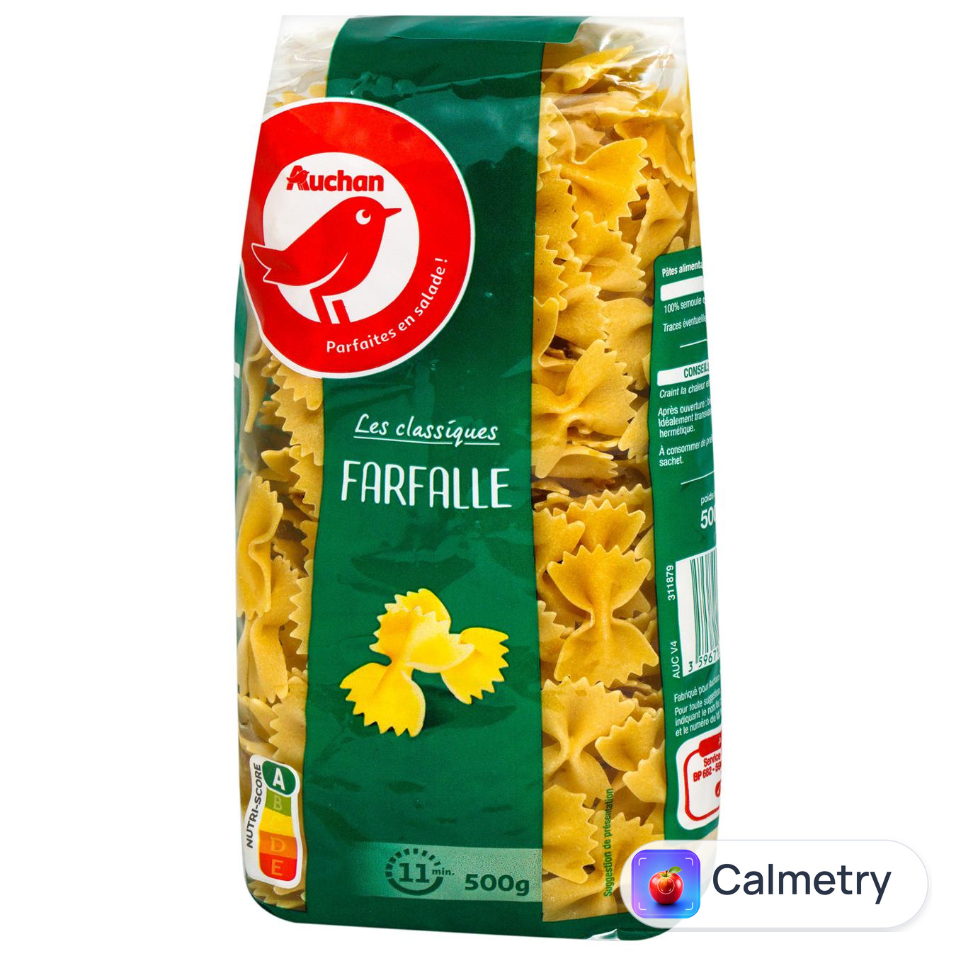 Макаронні вироби Auchan Farfalle 500г