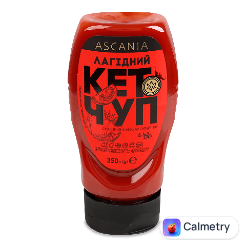 Кетчуп Ascania Лагідний пляшка, 350г