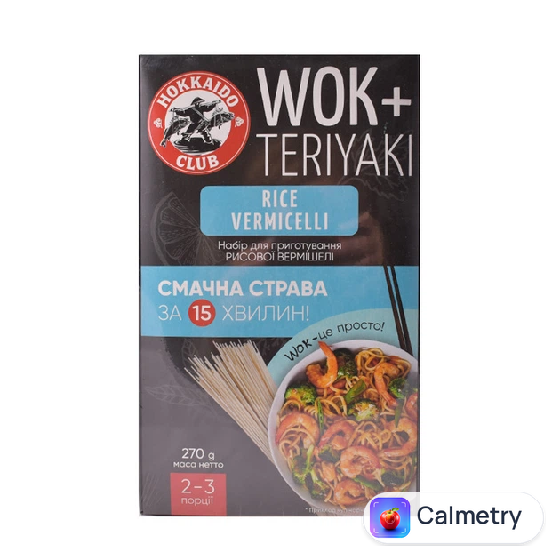 Набір для приготування рисової локшини Hokkaido Club Wok-Rice Vermicelli 270 г