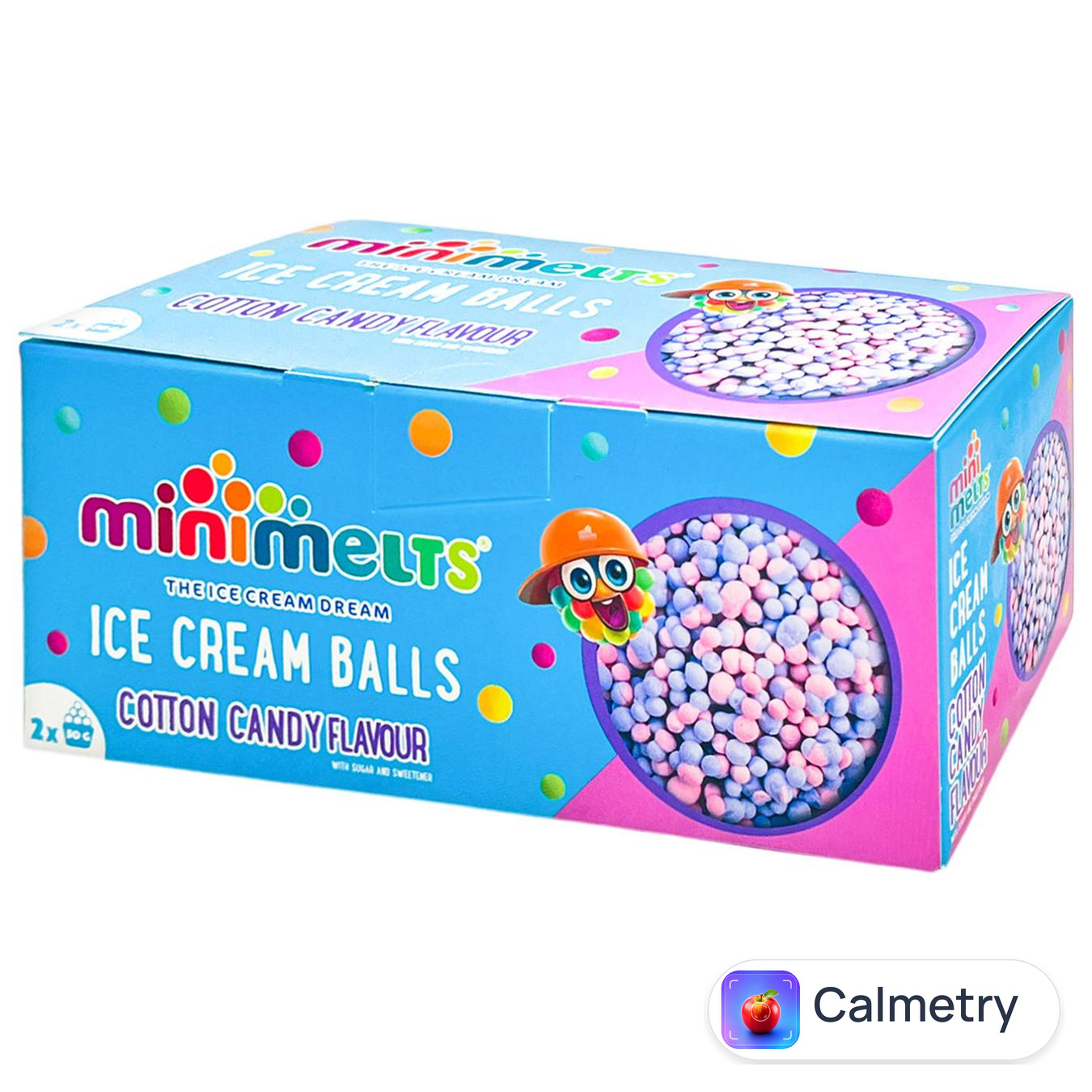 Морозиво Mini Melts зі смаком цукрової вати 50г х 2шт