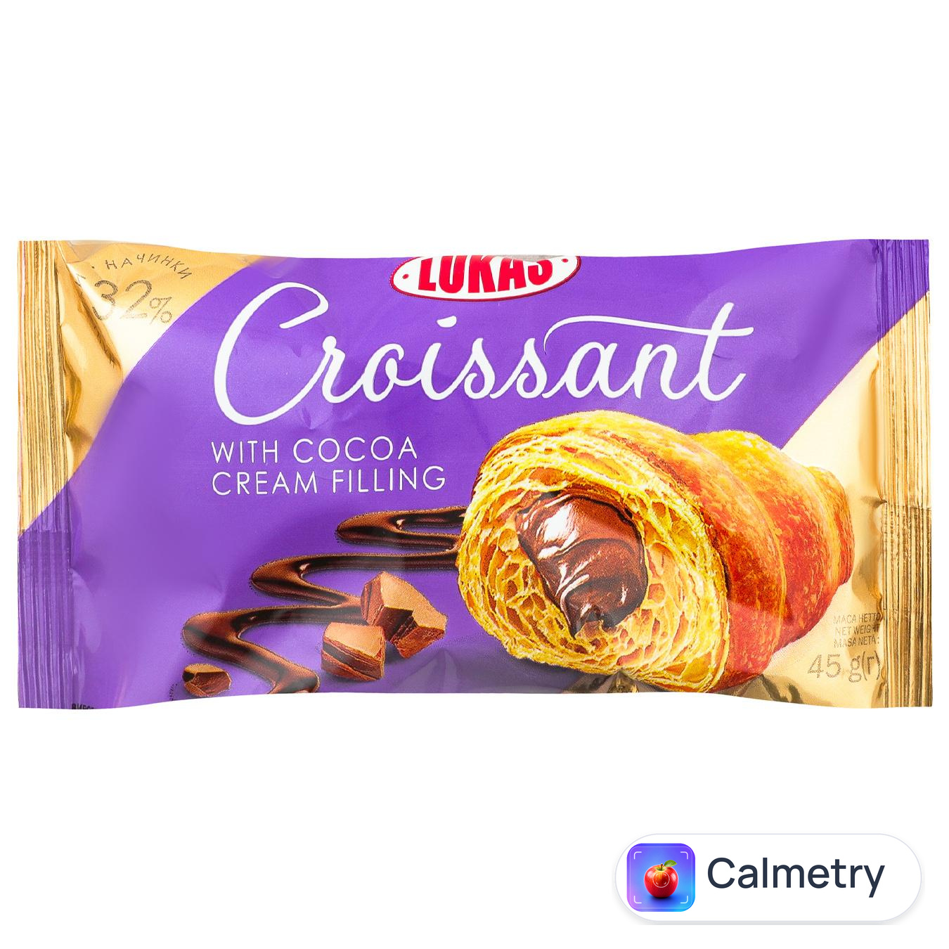 Круасан Lukas з начинкою какао крем 45г