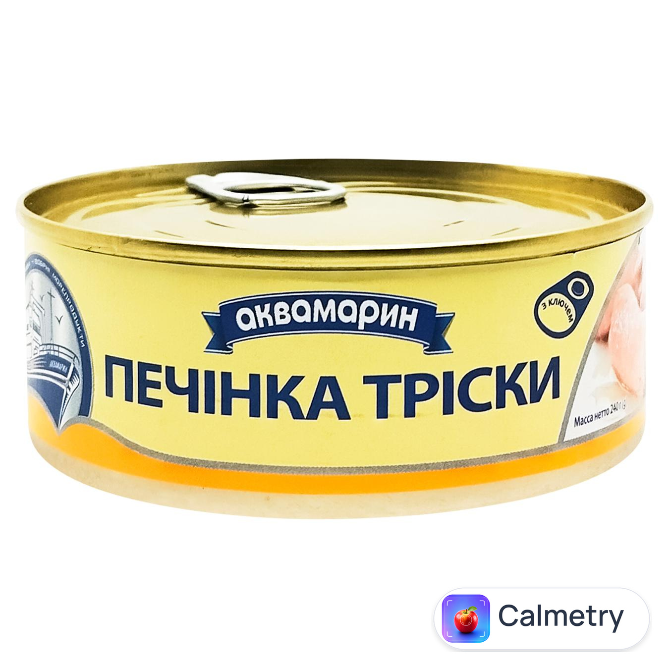 Печiнка трiски Аквамарин 240г