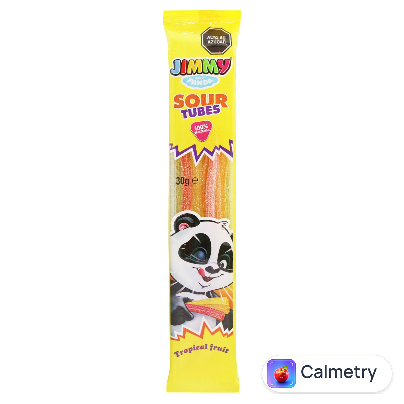 Мармелад Jimmy Sour Tubes жувальний з тропічним смаком кислий 30г — фото продукту