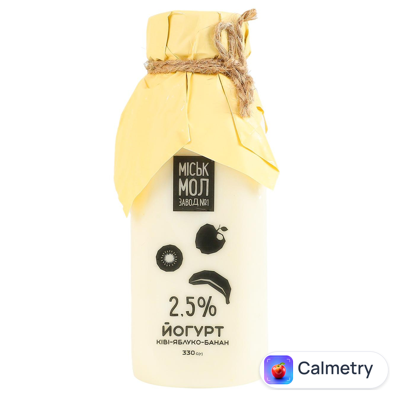 Йогурт Міськмолзавод №1 Ківі-яблуко-банан 2,5% 330г