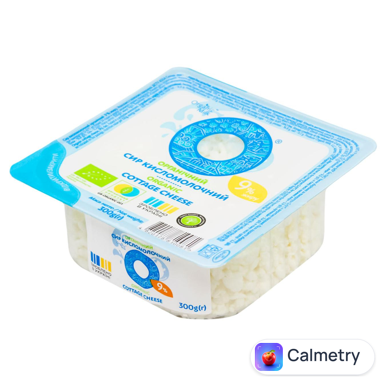 Сир кисломолочний Organic Milk 9% 300г — фото продукту