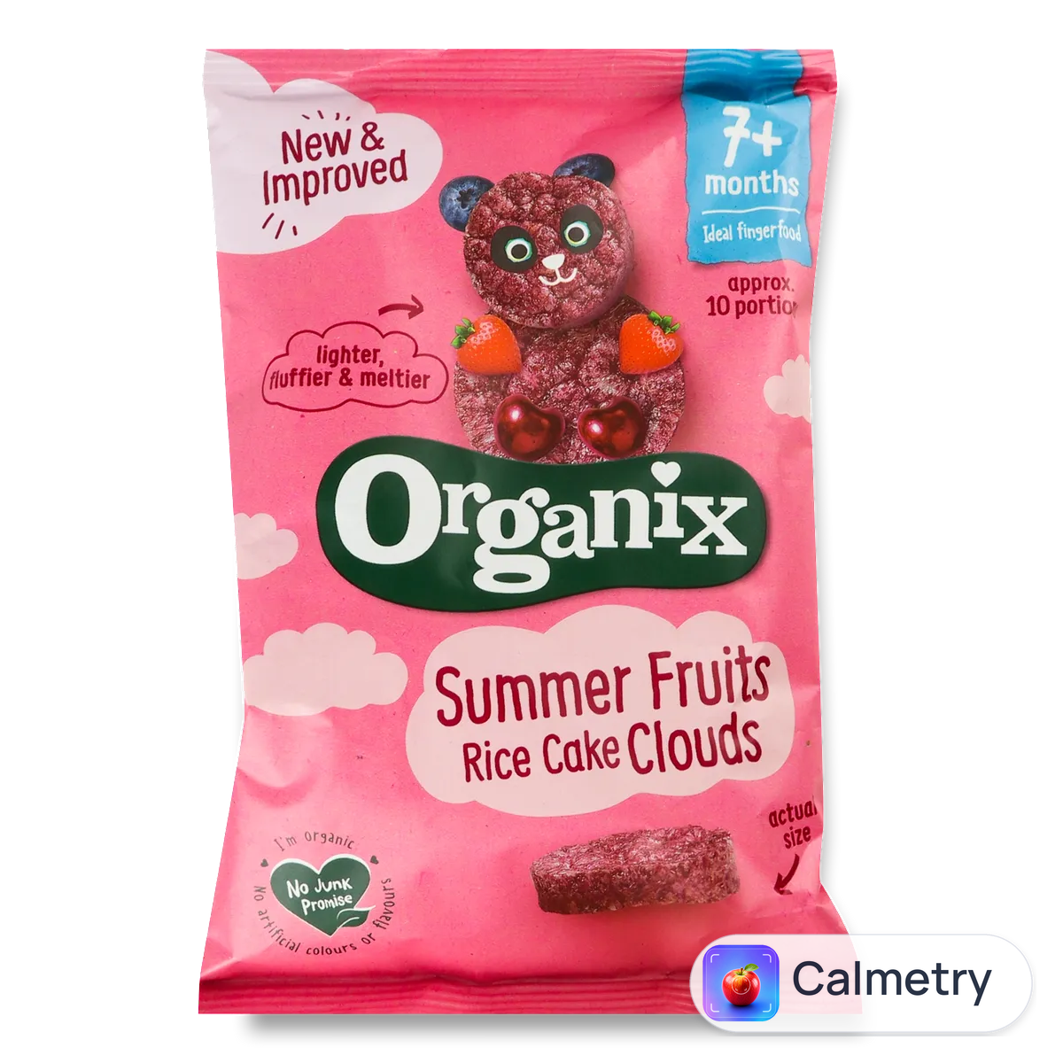 Печиво Organix Літні фрукти рисове органічне 40г