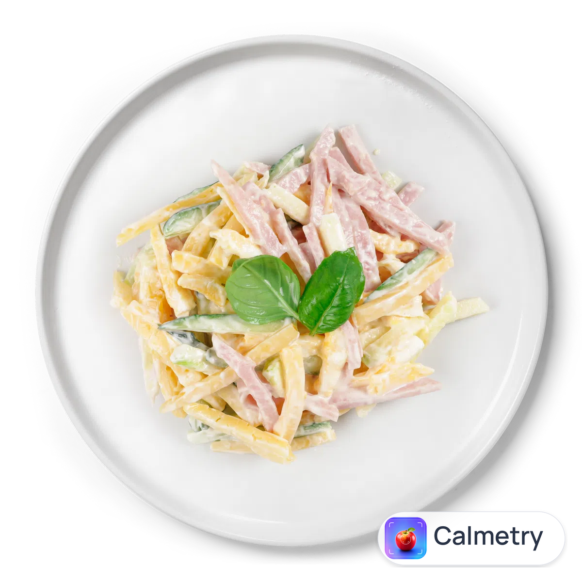Салат з шинкою та яблуками
