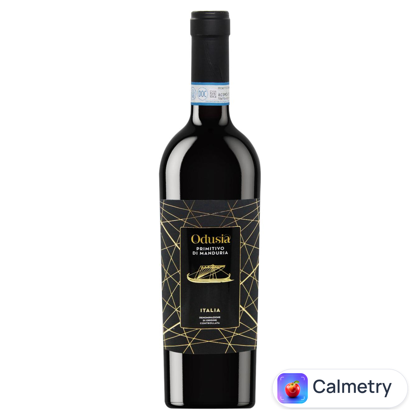 Вино Odusia Primitivo Manduria DOC червоне сухе 14,5% 0,75л — фото продукту