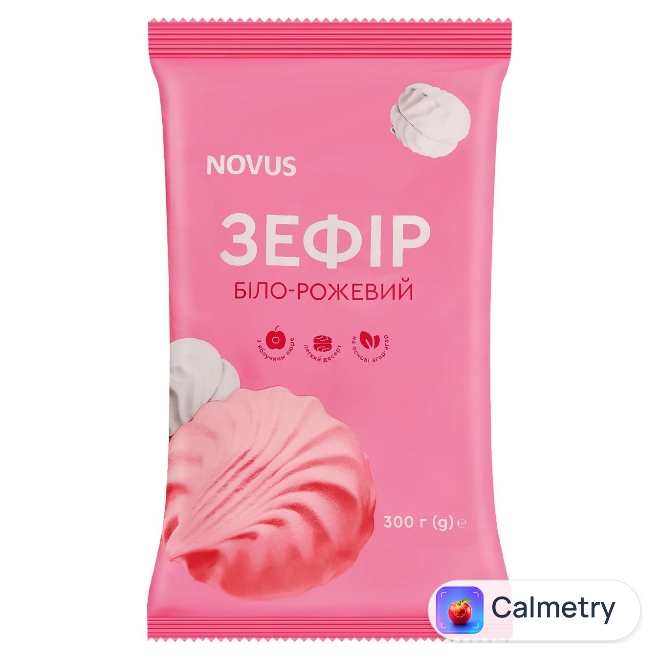 Зефiр Novus бiло-рожевий 300г — фото продукту
