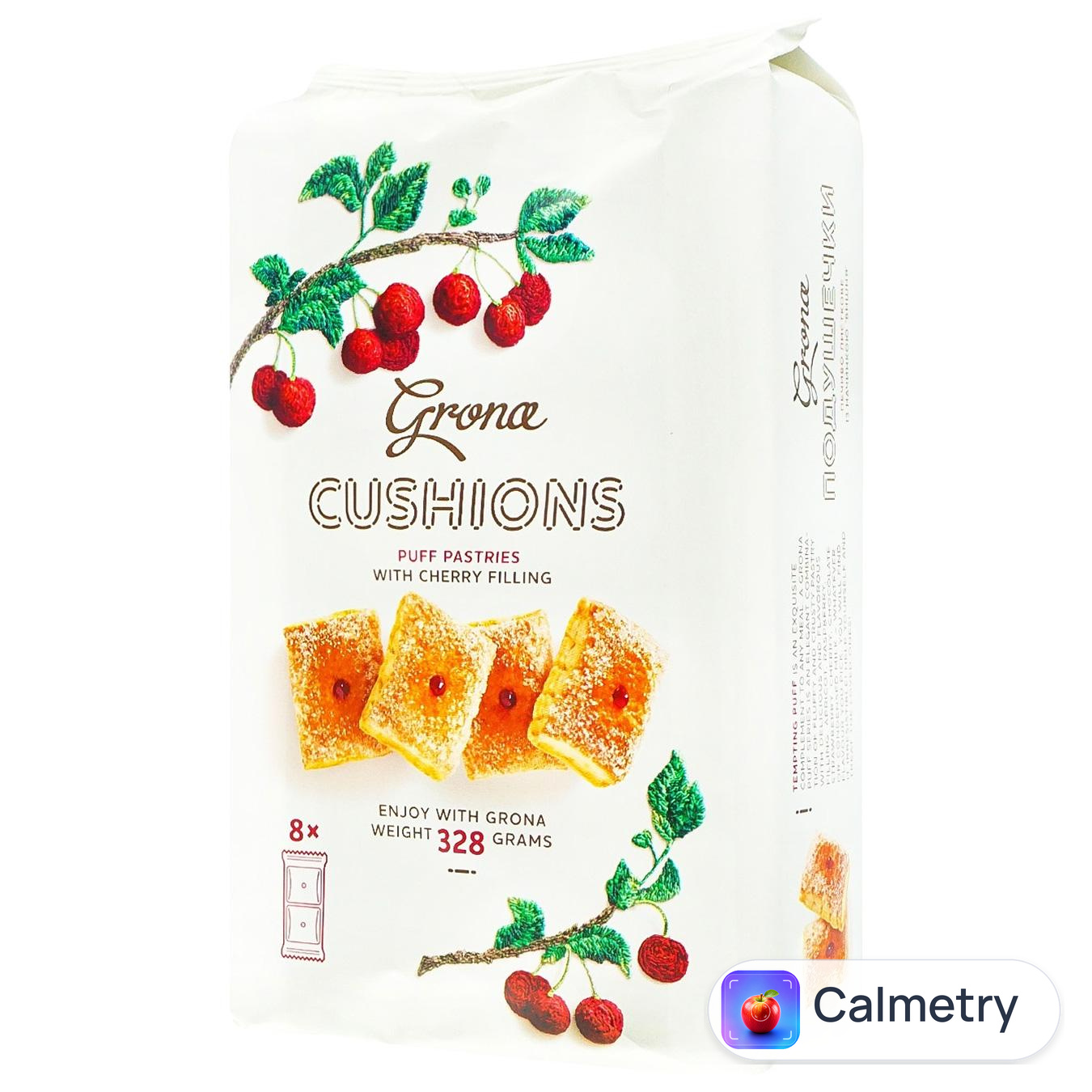 Печиво Grona Cushions з вишнею 328г