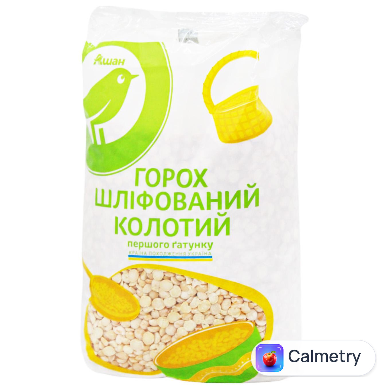 Горох Auchan колотий першого гатунку 1кг