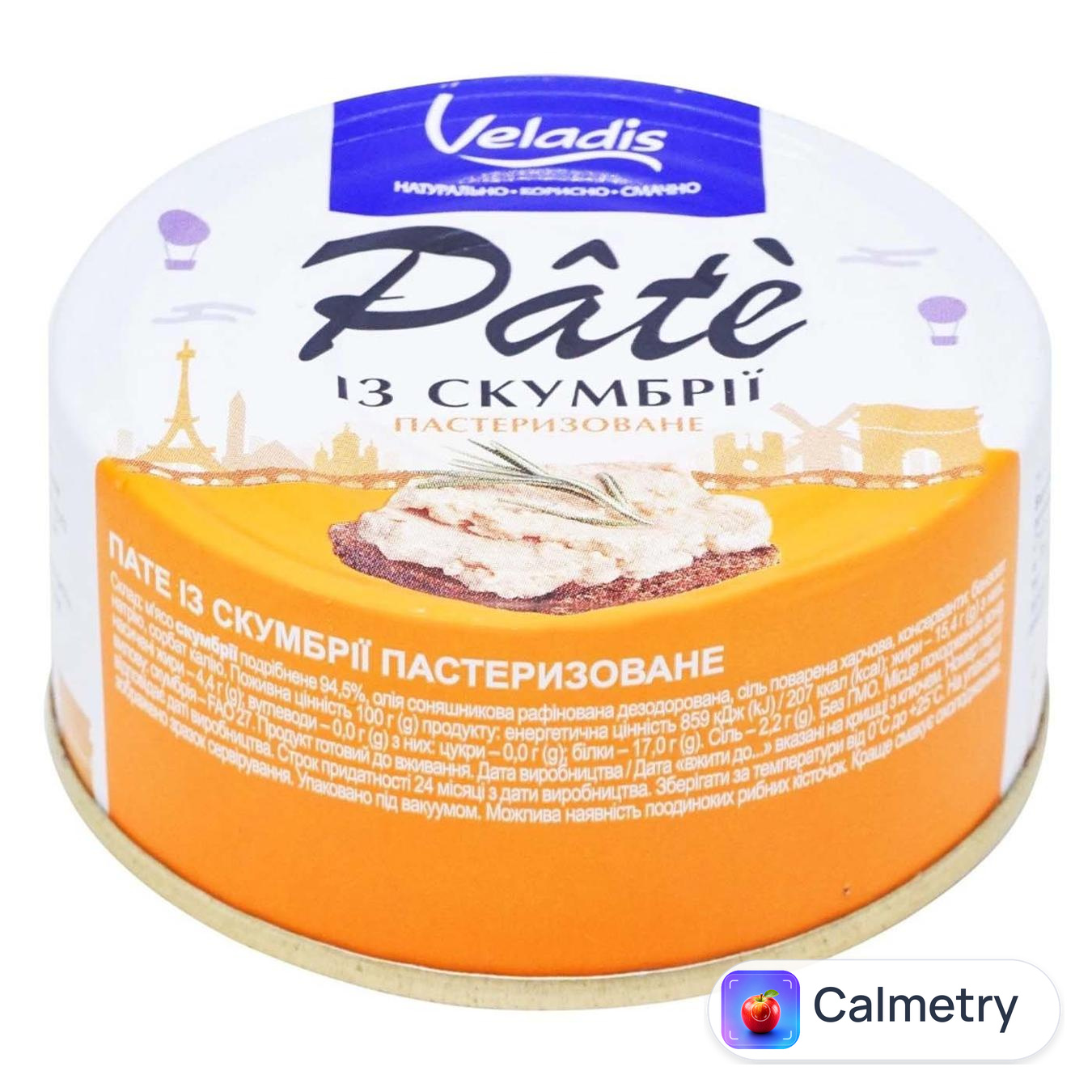 Паштет Veladis Pate із скумбрії 100г — фото продукту