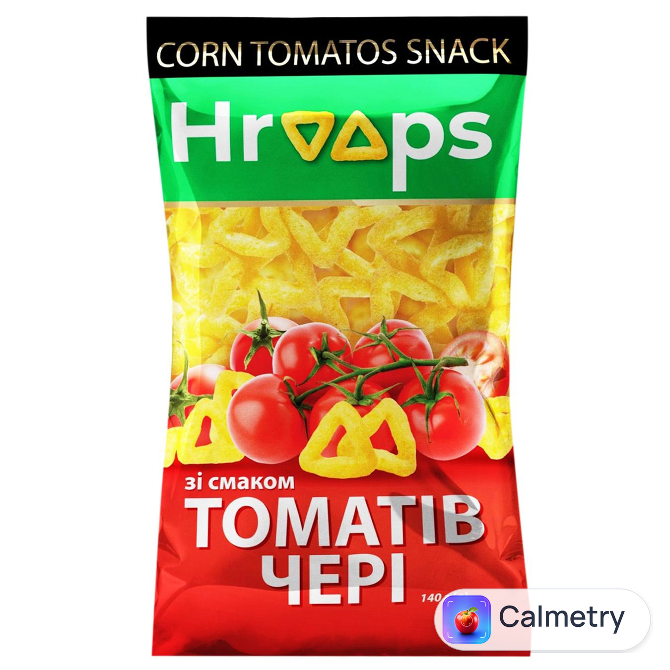 Снеки кукурудзяні Hroops зі смаком томатів чері 140г