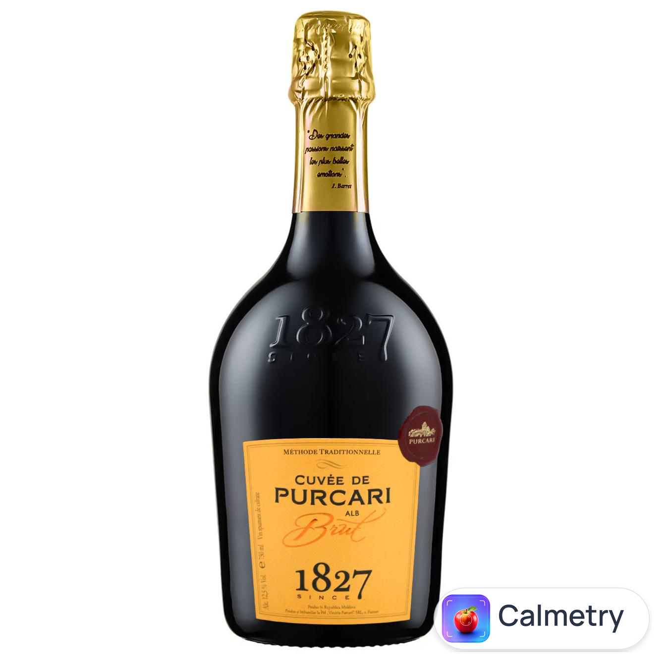Вино ігристе Cuvee de Purcari Brut біле брют 12,5% 0,75л — фото продукту