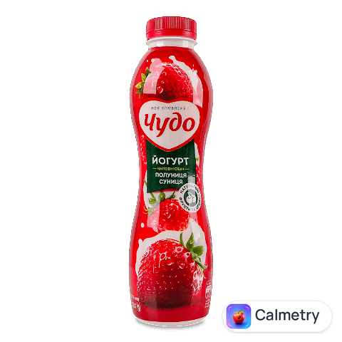 Йогурт «Чудо» «Полуниця-суниця» 2,5%, пляшка, 520г