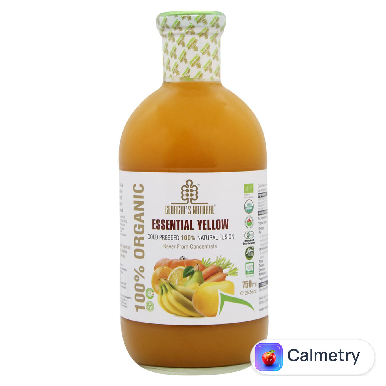 Сік Georgia's Natural Жовтий фруктово-овочевий мікс органічний 0,75л