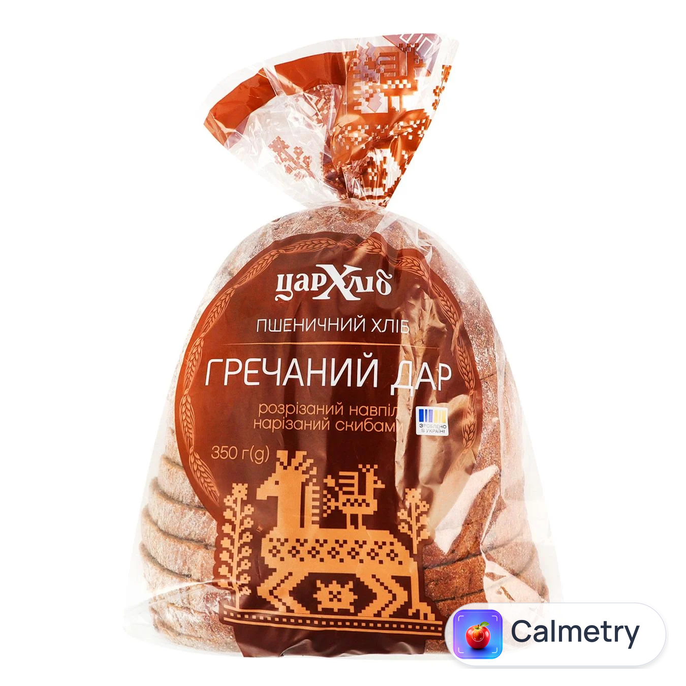 Хліб Цар Хліб Гречаний дар половина нарізаний 350г — фото продукту