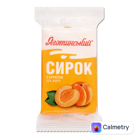 Сирок Яготинський з курагою 10% еколін, 90г
