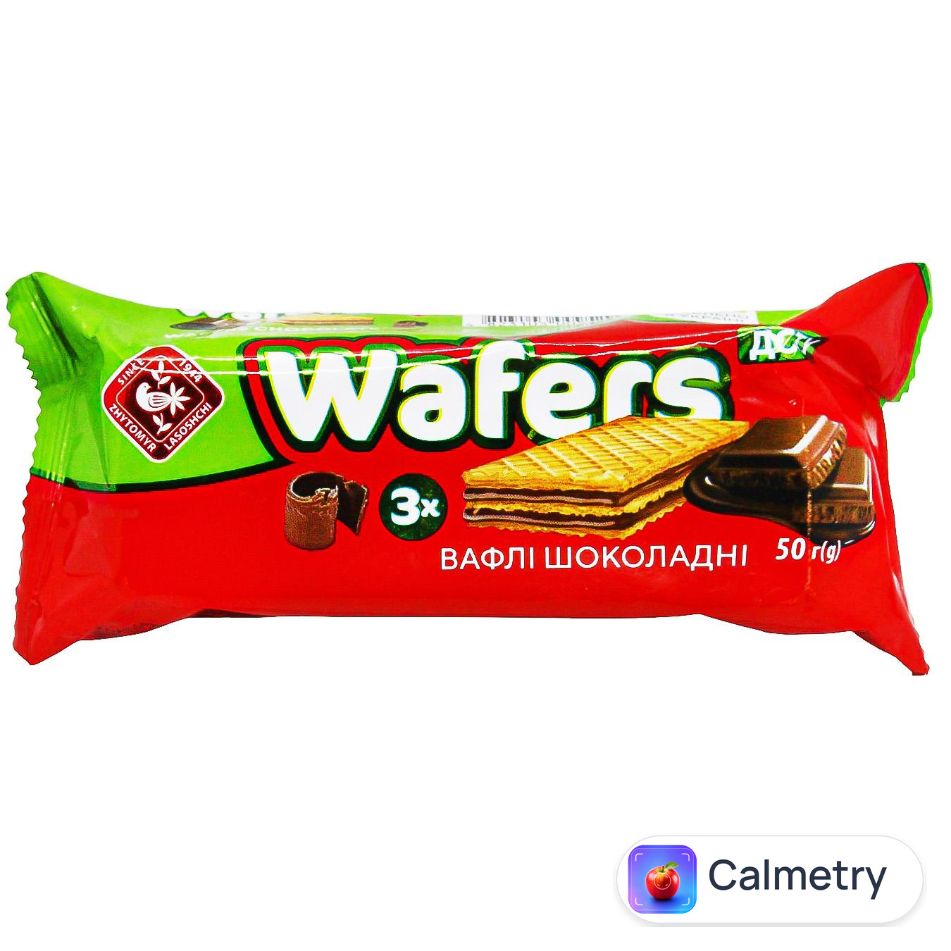 Вафлі Житомирські Ласощі Wafers шоколадні 50г