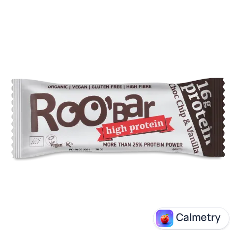 Батончик Roo'Bar протеїновий з шоколадом і ваніллю 60г