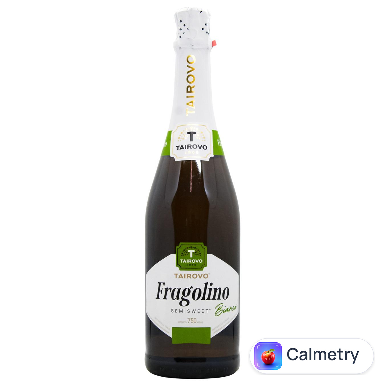 Напій винний ігристий Tairovo Fragolino Bianco білий напівсолодкий 6-6,9% 0,75л