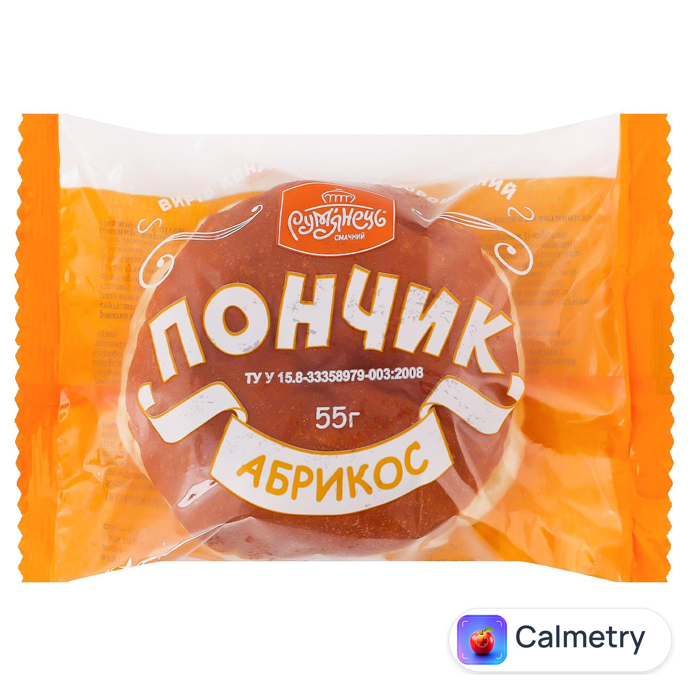 Пончик Рум'янець з наповнювачем Абрикос 55г